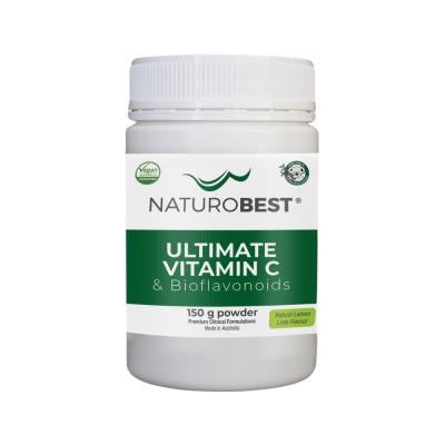 NaturoBest Ultimate Vitamin C & Bioflavonoids Lemon Lime Flavour 150g